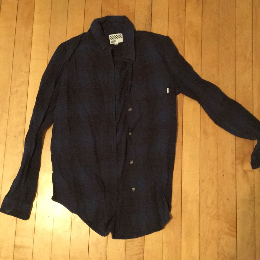Fun Vans flannel with pocket!